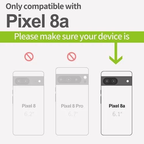 Miniatura 3 de Carveit Funda de madera para Pixel 8a - Madera natural y negro suave TPU a prueba de golpes - Funda de madera única compatible con Google Pixel 8a