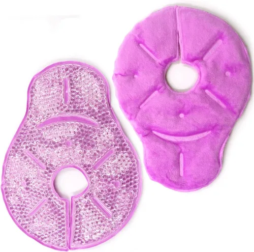Miniatura 9 de Paquete de terapia de mama reutilizable, paquetes de hielo para mamas, esenciales para la lactancia materna, para alivio de la lactancia, dolor