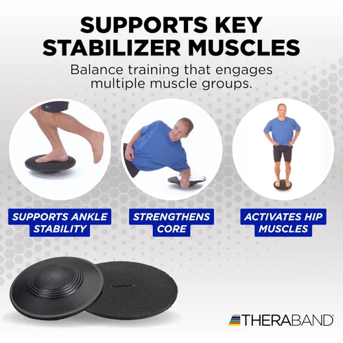 Miniatura 5 de Tablas de equilibrio THERABAND para rehabilitación, mejora de la postura, equilibrio y entrenamiento de estabilidad