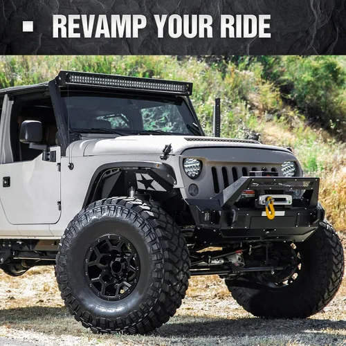 Miniatura 5 de YZONA Protectores de guardabarros interiores delanteros compatibles con Jeep Wrangler JK y JKU Unlimited Sport Sahara Rubicon 2007-2018, protectores