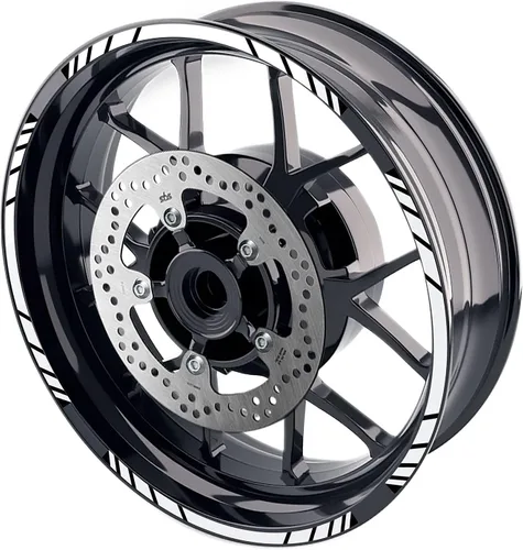 Miniatura 21 de MC MOTOPARTS Pegatinas para llantas exteriores de 17 pulgadas S01B compatibles con YZF R125 MT125 MT07 MT10 MT25 FZ25 MT03 (azul)
