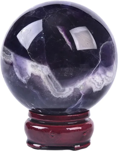 Miniatura 118 de JIC Gem Esfera de cristal de cuarzo Pietersite, bola de cristal decorativa azules y marrones dorados para meditación, decoraciones de mesa