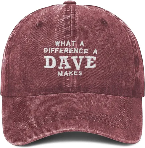 Miniatura 17 de What A Differences A Dave Makes Hat Gorra de béisbol Sombreros para hombres Sombrero ajustable