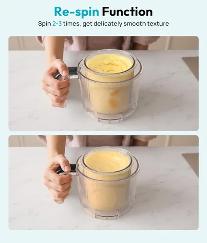 Miniatura 5 de Rellytech Máquina casera para hacer helados, 12 en 1 con recipientes y tapas de 2 pintas, máquina para hacer gelato, sorbete y yogur congelado
