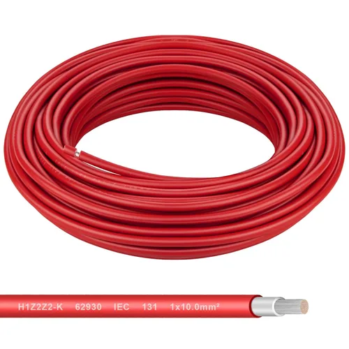 Miniatura 13 de Cable de panel solar Shirbly - 200 pies de cable de cobre estñado en negro, 10AWG (6mm²), cable de extensión solar PV para automotriz al aire libre