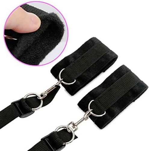 Miniatura 2 de Juego de correas de cama de sujeción para sexo king, cuerdas ajustables y cuerdas de sujeción para tobillos y muñecas, bandas de resistencia sexual