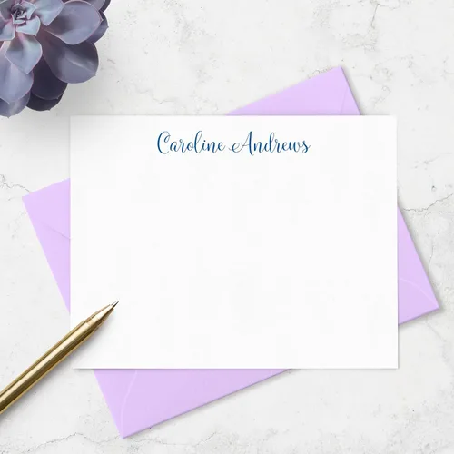 Miniatura 5 de Fairmont & Grove Juego de Tarjetas de Notas Personalizadas y Sobres de Papelería para Mujeres - Juego de Tarjetas de Notas Planas con Nombre