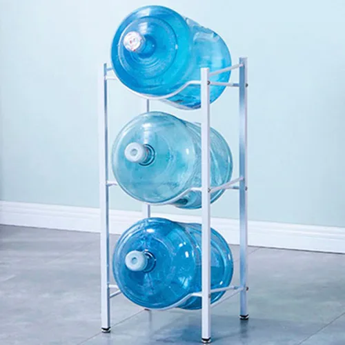 Miniatura 7 de Soporte para jarra de agua de 5 galones, estante de almacenamiento para botellas de agua, estante de soporte para contenedor de agua, organizador