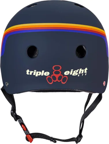 Miniatura 2 de Triple Eight Casco certificado Sweatsaver para patineta, BMX, Roller Derby, patinaje sobre ruedas, patinaje en línea, scooter y bicicleta Playa Pací