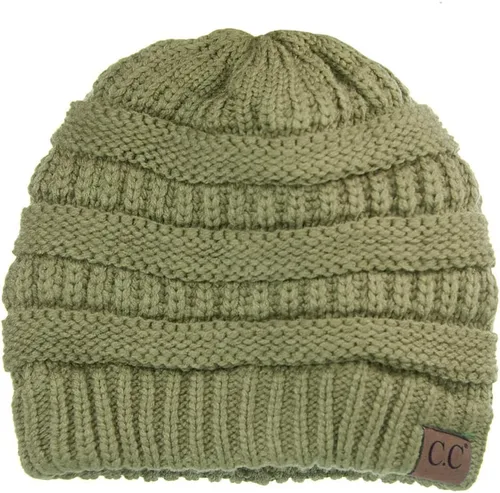 Miniatura 498 de C.C Trendy Warm Chunky Soft Stretch Cable Knit Beanie
