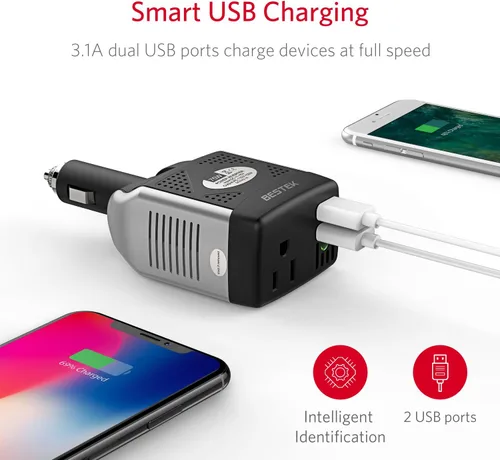Miniatura 3 de Inversor de energía Bestek, 150 W + 75 W, 75W