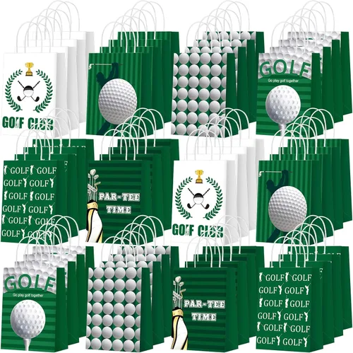 Miniatura 9 de Outus 24 bolsas de papel para fiesta de fútbol, regalo de fútbol, bolsas de papel con asas, pelota deportiva, bolsa de dulces para pelotas