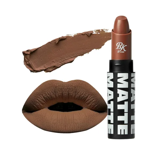 Miniatura 14 de Labial de Ruby Kisses, acabado mate, larga duración, altamente pigmentado, de aplicación suave, maquillaje de labios de cobertura total