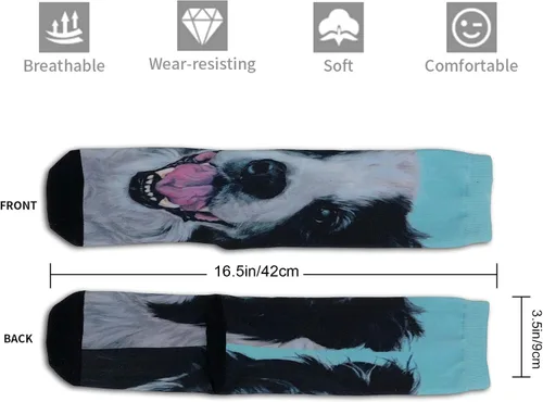Miniatura 4 de Calcetines estampados de animales lindos - Calcetines locos 360 calcetines divertidos regalos para mujeres y hombres