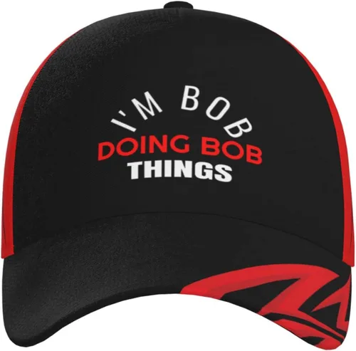 Miniatura 2 de I'm Bob Doing Bob Things - Gorras de béisbol para hombre, diseño de mezclilla lavada, gorra ajustable