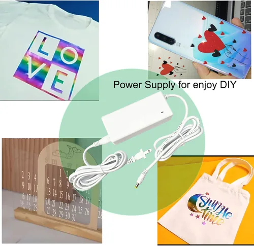 Miniatura 6 de Cable de alimentación compatible con la máquina de corte Cricut Maker 3, cable de repuesto de alimentación de 24 V CC compatible con adaptador