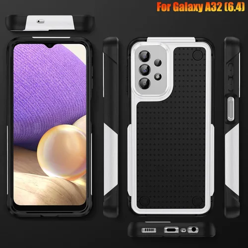 Miniatura 8 de Funda resistente para Galaxy A32 4G de 6.4 pulgadas, agarre texturizado antideslizante, resistente a caídas