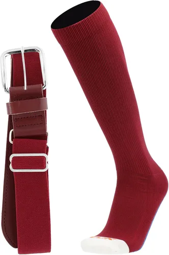 Miniatura 21 de MadSportsStuff - Combo de calcetines y cinturón de sóftbol o béisbol, tallas profesionales para jóvenes y adultos