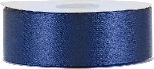 Miniatura 8 de MEEDEE Cinta de Satén Azul Marino de 1-1/2 Pulgadas, Cinta de Satén Azul Marino Lux de Doble Cara de 50 Yardas, Cintas de Poliéster Azul Marino