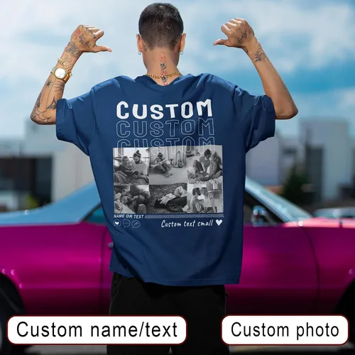 Miniatura 42 de Sudaderas con capucha personalizadas diseñan el tuyo propio, retrato de camisa de la foto, regalos personalizados para el día de San Valentín