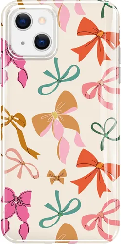 Miniatura 9 de luolnh Funda compatible con iPhone 13 con flores, para mujeres femeninas, a prueba de golpes, transparente con patrón floral para iPhone 13 de 6.1