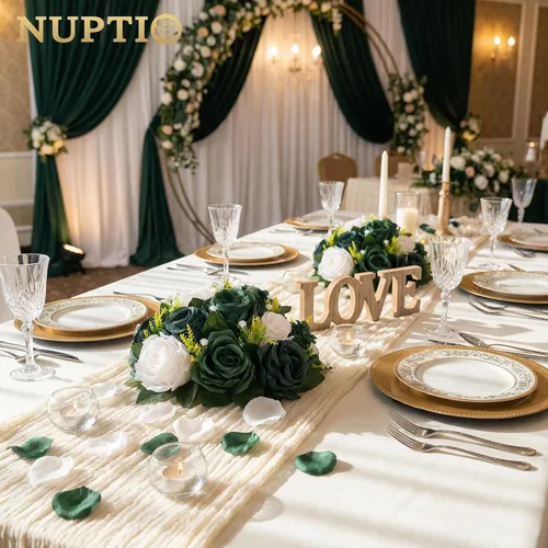 Miniatura 71 de NUPTIO Centros de mesa de flores para mesas de boda: arreglo de bolas de flores artificiales rosa y blanco para bodas, fiestas, 2 piezas de rosas
