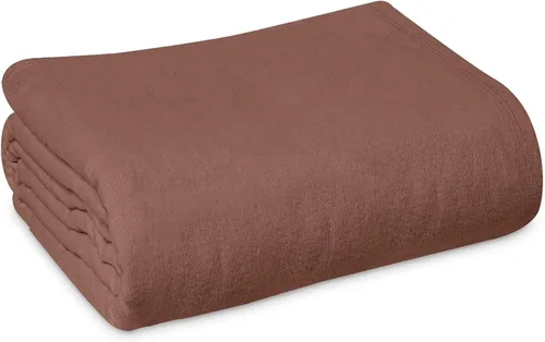 Miniatura 16 de Linteum Textile - Manta de baño para pacientes hospitalarios, de mezcla de algodón, para cama individual, manta ligera, 70 x 90 pulgadas, 1.75 Azul