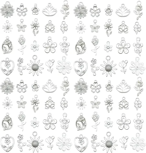Miniatura 46 de WOCRAFT 60 piezas de dijes de pulsera de cruz dorada KC para juegos de fabricación de joyas, collares, pulseras, llaveros, kit de suministros de KC