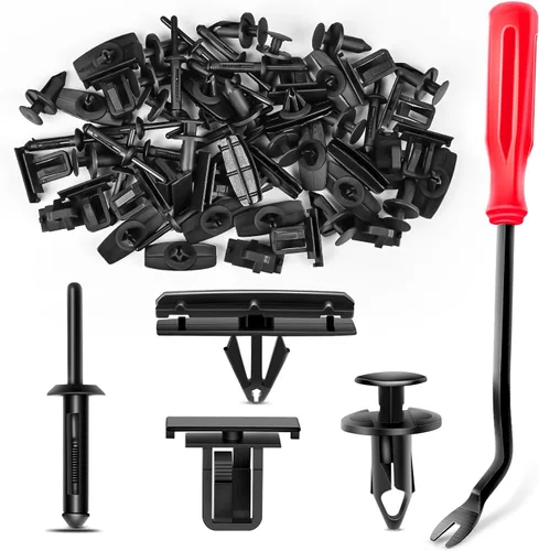 Miniatura 10 de Nilight 120 piezas de clips de retención de automóvil, 0.197 in, 0.236 in, 0.276 in, 0.354 in, 0.394 in, tornillos de expansión de repuesto, clips
