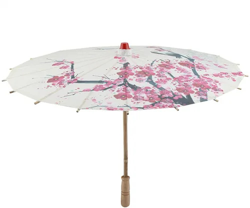 Miniatura 4 de Paraguas chino de papel japonés de 22 pulgadas, paraguas de papel engrasado, arte chino, clásico, paraguas de baile de ciruelo, paraguas asiático