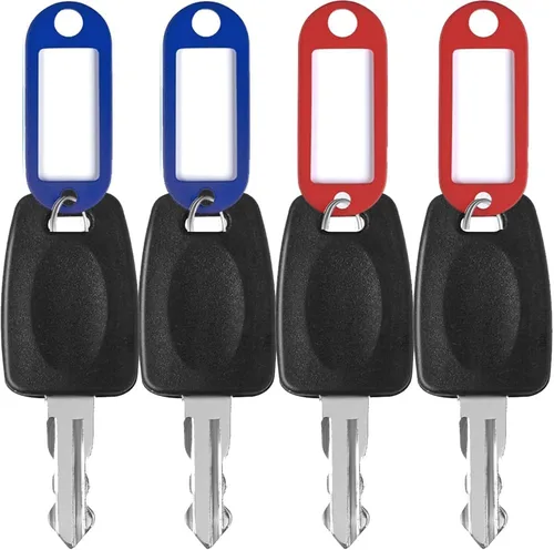 4 llaves de equipaje 007 002 para cerraduras de equipaje candado de maleta (4PCS_002Key)
