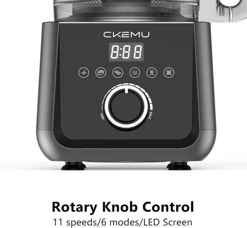 Miniatura 7 de Procesador inteligente de alimentos y picador de verduras, cuenco de 12 tazas, 6 funciones para picar, rebanar, papas fritas, purés y masa, canal