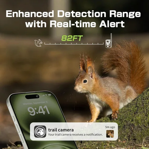 Miniatura 5 de Cámara de rastro Plan de datos ilimitado 2K Video en vivo AI Detección de animales Cámara de rastro celular Cámara de juego 4G LTE, cámaras