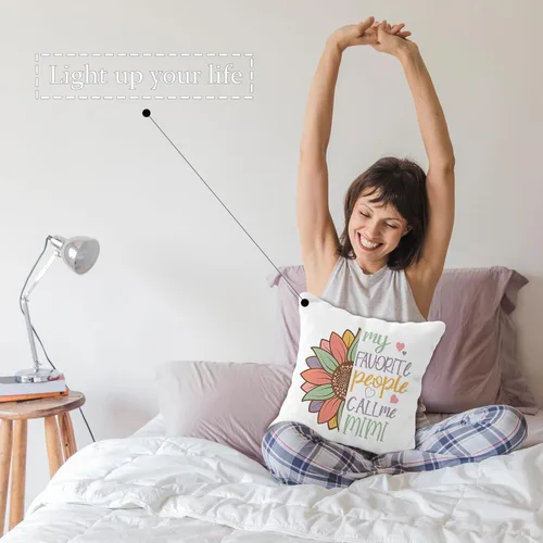 Miniatura 5 de Mimi Gifts - Fundas de almohada de 18 x 18 pulgadas, funda de almohada Mimi, abuela