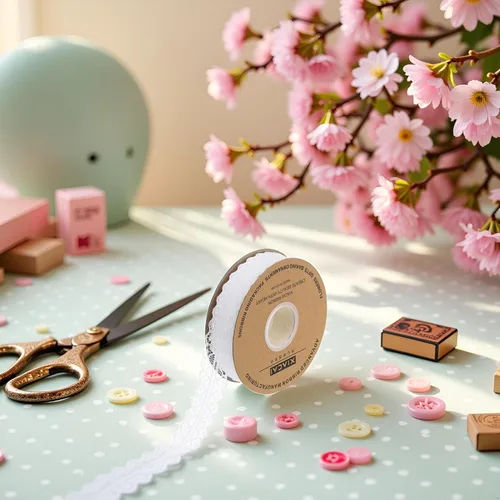 Miniatura 3 de Cinta de encaje blanco crema de 1.2 pulgadas de ancho x 50 yardas de tela de encaje con patrón vintage, perfecta para envolver regalos