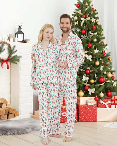 Miniatura 4 de DAUGHTER QUEEN Pijamas de Navidad para la familia, niños de 6 a 15 años, tallas de adultos S-XXL