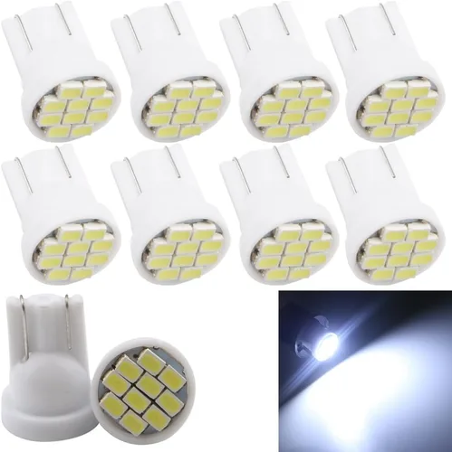 Miniatura 11 de Grandview Super brillante 80 lúmenes T10 cuña 194 168 2825 175 192 W5W azul alta potencia 1206 10-SMD luces LED bombilla placa interior mapa cúpula