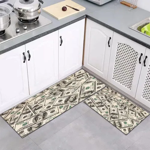 Miniatura 18 de GUBIYU Alfombras coloridas para cocina, cuarto de servicio, alfombra antideslizante para interiores y exteriores, para pasillo, sala de estar