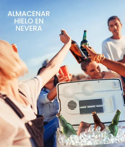 Miniatura 5 de ecozy Máquina de hielo portátil para encimera, 9 cubos listos en 6 minutos, 26 libras en 24 horas, máquina autolimpiante con bolsas de hielo/cuchara