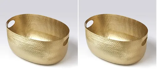 Miniatura 7 de American Metalcraft - Tina de aluminio para bebidas, solución grande para servir fiestas con asas para bebidas, 512 onzas, color dorado