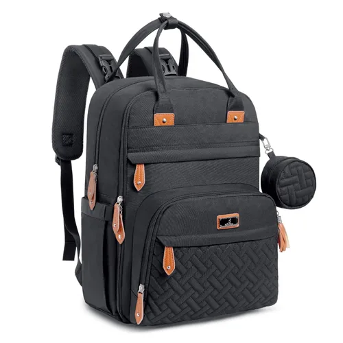Miniatura 36 de BabbleRoo - Mochila para pañales - Bolso de viaje con artículos esenciales para bebés - Mochila multifuncional resistente al agua, bolso de viaje