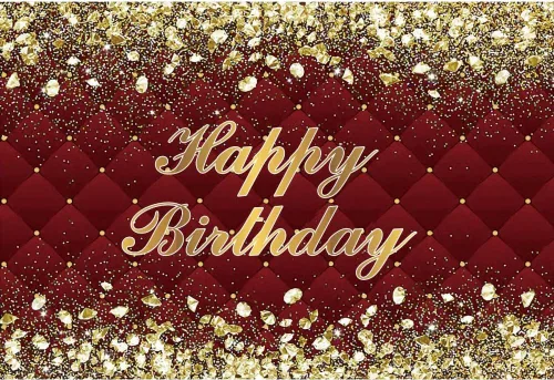 Miniatura 14 de Renaiss Cartel de fondo de feliz cumpleaños de 8 x 6 pies para sesión de fotos, retrato de diamantes dorados, fondo verde de fotografía para hombres