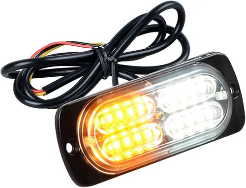 Miniatura 7 de Set 80 unids ámbar blanco 20-LED advertencia emergencia faro peligro intermitente luz estroboscópica coche camión remolque 12 V 24 V