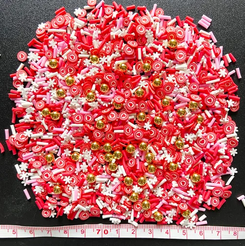 Miniatura 4 de EHOPE Gránulos falsos de resina, chispas de caramelo falso, gránulos de arcilla, chispas de polímero, rodajas de arcilla polimérica para arte