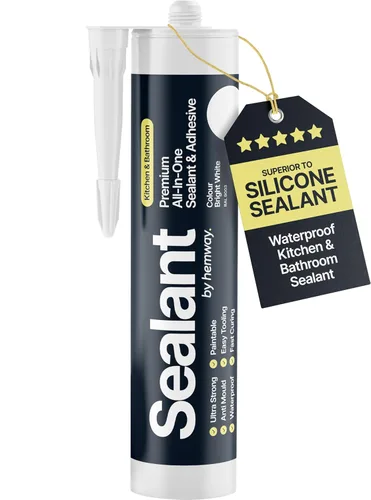 Miniatura 16 de Sellador Adhesivo de Polímero Híbrido Gris Claro para Cocina y Baño 13.1oz Todo en Uno Impermeable Resistente a la Intemperie Pintable