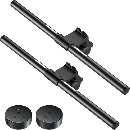 Miniatura 10 de OOWOLF Barra de luz para monitor con control remoto, lámpara de monitor de computadora Ra95 para cuidado de los ojos, lámpara de lectura USB, barra