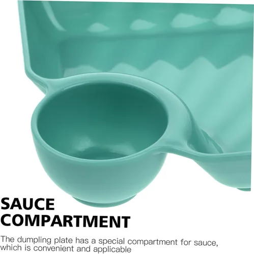 Miniatura 8 de Housoutil Bandeja cuadrada para papas fritas con asas resistentes para aperitivos decorativos para servir alimentos