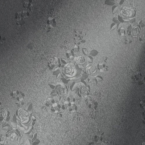 Erfoni Papel de contacto gris de 78.7"x17.7" papel tapiz gris para despegar y pegar, papel tapiz engrosado floral en relieve, papel tapiz vintage