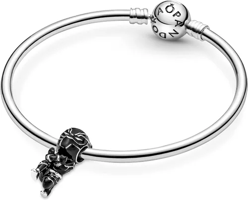 Miniatura 5 de PANDORA 790783C01 Marvel The Avengers Black Panther Charm Plata esterlina No es una piedra preciosa