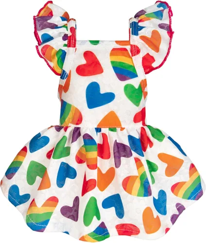 Miniatura 10 de Vestido de limón para perros Fitwarm, ropa para perros pequeños para niñas, ropa para mascotas para gatos, azul teja, amarillo, verde, XS